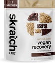 Skrattch Labs Recovery Drink Mix - Havre Milk Latte - Post Workout Powder - Komplet Plant Protein og Probiotika - 56mg koffein fra kaffe - 12 Servere - Gluten Free, Kosher, Non- GMO