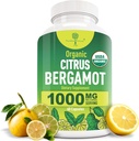 Organic Citrus Bergamot Supplement - Kun USDA, Kardiolog Formuleret med 200 + videnskabelige undersøgelser -1000mg - Patenteret ekstrakt, hjerte, Cholesterol, & Lipid - Italiensk Bergamot High Polyphenols 60caps