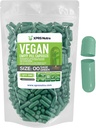 XPRS Nutra Størrelse 00 Tomme kapsler - 500 Grev Tomme Veganske kapsler - Vegetariske Tomme piller - Du Vegetabilske Kapsler Filling- Veggie Pill Caps (Sage Green)