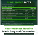 Naturlig Nutra 500 greve, Calcium Magnesium Zink tillæg med vitamin D3 for ben styrke, Hjælper forbedre fordøjelsen, sundhed gluten fri og sukkerfri, Essential Mineral Complex