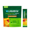 Liquid I.V. ® Hydration Multiplier ® + Energy - Mango Tamarind - Hydration Powder Packets - 124; Electrolyte Powder Drink Mix 124; Praktisk Single-Serving Sticks - 124; Non- GMO - 124; 14 Servering (pakke med 12)
