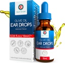 Medi Grade Olivenolie Ear Drops til Wax Removal og Blocked Ears, 10ml - 100% Natural Ear Wax Removal Drops med Pipette Dropper Softens og Fjerner hærdet Earwax Buildup - Advanced Ear Wax Drops