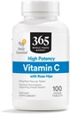 365 af Whole Foods Market, High Potency C-vitamin med Rose Hips, Vegan, 100 tabletter