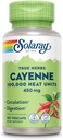 SOLARAY Cayenne Pepper 450 mg 10, 000 heat unit 12, 4; sund fordøjelse, cirkulation, Metabolisme & Kardiovaskulær Support