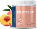 Simple Promise ElectroSlim - Sugar-Free Keto Electrolytes Powder - No Sugar Formula for Daily Energy Support and Hydration, Low Sodium Organic Electrolytes Powder, 30 Servings, Peach Flavor