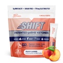 Real Ketones BHB Exogenous Ketones Drink Mix Packets Keto Electrolytes Powder Packets No Sugar with 4 Main Fasting Electrolytes Plus Hydrating Patented Keto BHB - 30 Count Peach Caffeine