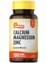Sundance Calcium Magnesium Zink- 124; 100 kapsler - 124; Essential Mineral Supplement - 124; Vegetar, Non- GMO, og Gluten Free Formel