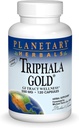 Planetariske Herbals Triphala Gold 550mg Cleanser & Tonifier Ekstra Styrke Ayurvedic - 120 Veggi Caps