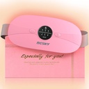 Besky opvarmning Pad for Periode kramper, Cordless menstruation opvarmning Pad, Opvarmning Pads med 3 Varmeniveauer og 3 Massage Modes, for Tilbage eller Periode smertestillende, Bedste gaver til hende, Kvinder og Pige (Pink)