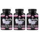 Angry Supplements Hår Envy 10.000 mcg Biotin + Keratin, Grow + Hydrate Hår, Styrke Thicken Nails, Clear & Nourish Skin - Hjælp skadede snurrende hår, (3-flasker)