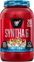 BSN SYNTHA- 6 Premium Protein Powder med 6 g Fiber, Whey Protein, Micellar Casein, Milk Protein Isolate Blend, 5g Fedt, Fruity Cereal, 28 Servere (Packaging May Vary)