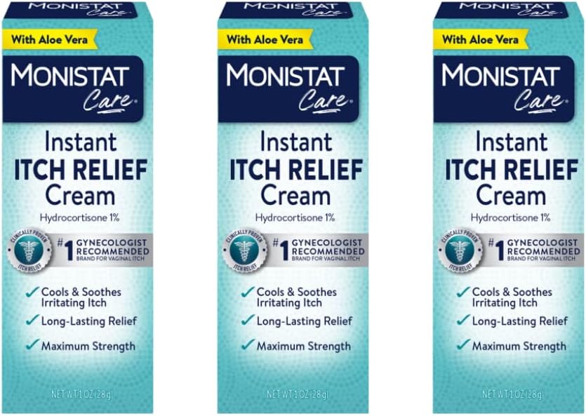Monistat Care Instant Itch Relief Cream er 124; Max Strength Measures er 124; Cools & Soothes Measures 124; Packaging May Vary Measures 124; 1 Ounce Each Measures 124; Pack of 3
