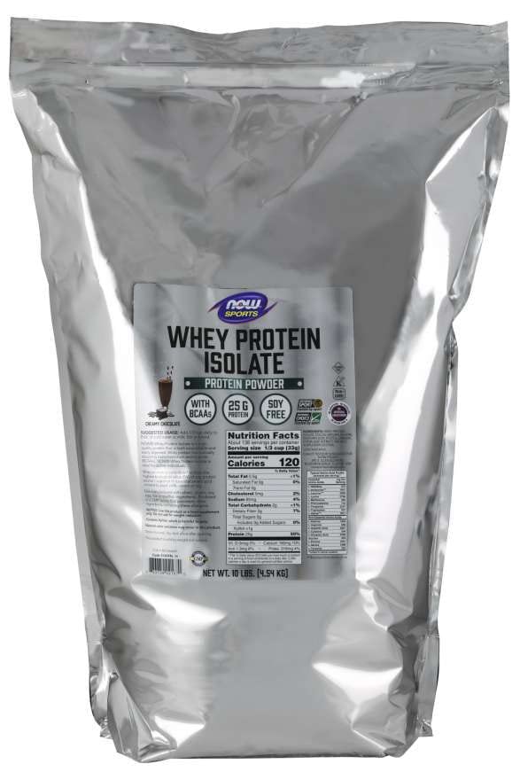 NOW Whey Protein Isolate - Creamy Chocolate / 10 lb.