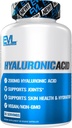 Evolution Vegan Kosttilskud Hyaluronsyre Supplement Nutrition 200mg Hyaluronsyre Kapsler tørre hud supplement til kvinder og mænd for Itchy eller beskadiget hud - høj potens biotilgængelig ikke GMO formel