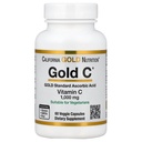 California Gold Nutrition Gold C ™, USP Grade Vitamin C, 1000 mg, 60 Veggie Kapsler