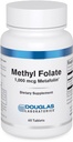 Douglas Laboratories Methyl Folate L- 5- MTHF - 1. 000 mcg Metafolin - Vitamin B Folate - Understøtter homocystein Metabolisme og fosterudvikling * - Ikke- GMO - 60 tabletter