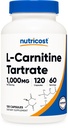 Nutricost L- Carnitin Tartrate 1000mg, 120 Kapsler - 500mg Per Kapsel (60 Servere)
