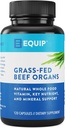 Equip Foods Grass- Fed Beef Organs against 124; Grass Fed Oksekød orgel Supplement # 124; Support Heart, Nyre & Milt Health, Detox, fordøjelse & Metabolisme # 124; Antibiotisk og GMO Free Measures 124; 120 Kapsler, 30 Servere