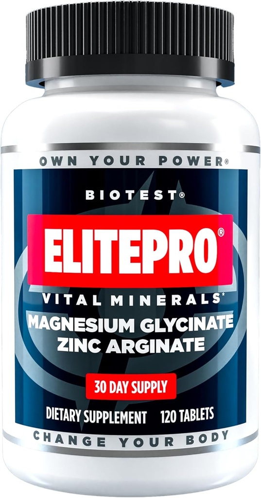 Biotest ElitePro Magnesium- Zink 430mg x 30 Serveringer - Albion Verified Chelates