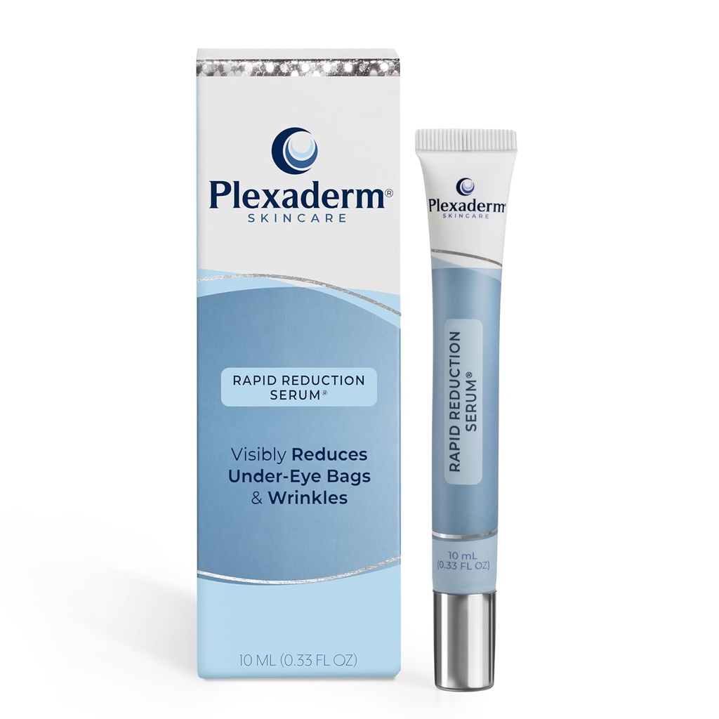 Plexaderm Rapid Reduction Eye Serum - synligt reducerer under- Eye tasker, rynker, mørke cirkler, fine linjer & crow 's Feet Straks, Anti Aging Rynke Remover til ansigt, fuld størrelse Tube