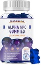 Alpha GPC Cholin Gummies 600mg med Phosphatidylserin & Bacopa - 3-in-1 Brain Support for Memory, Focus & Long- Term Cognitive Health - Sugar- Free, Natural Formel, 60 Greve