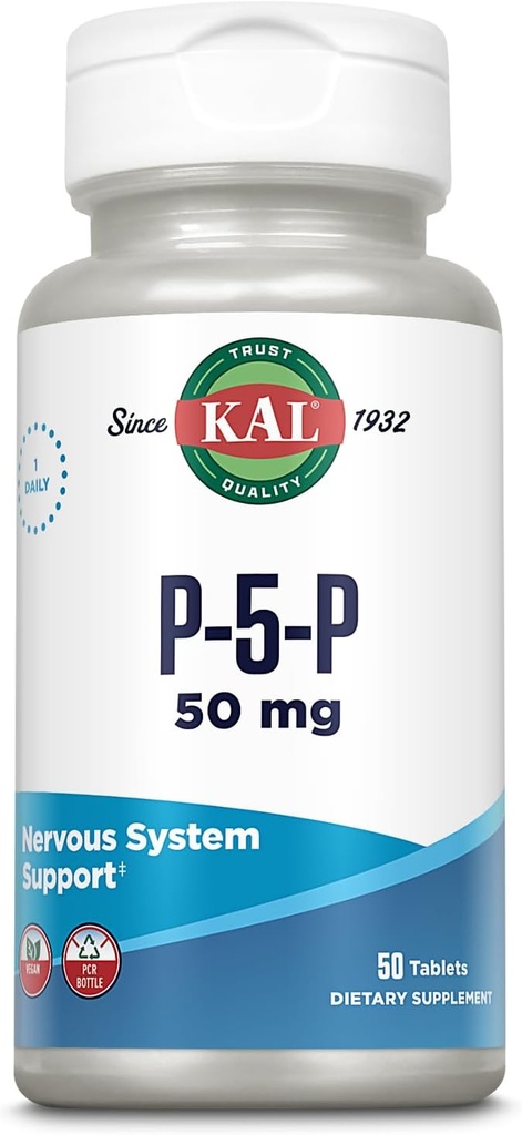 KAL 50 Mg B- 6 Pyridoxal- 5- phosphattabletter, 50 Tælling