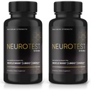 (2 Pack) NeuroTest kapsler - NeuroTest Kosttilskud for mænd, NeuroTest Daglig Formel for samlet wellness og peak ydeevne, Advanced Formel Pills, Neuro Test Anmeldelser (120 Kapsler)