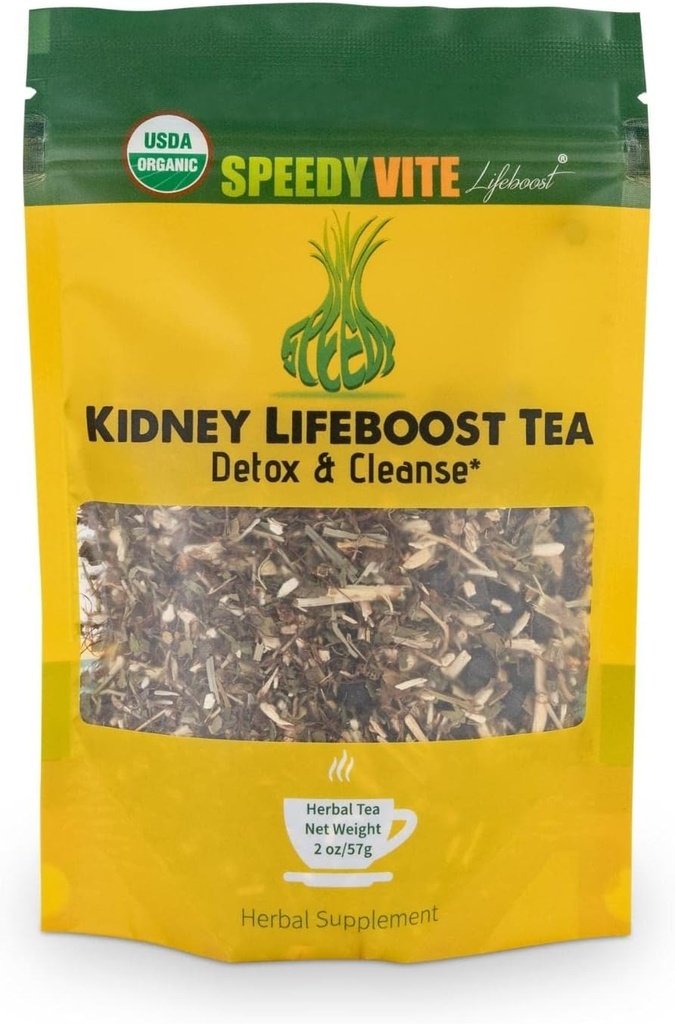 Nyre Bstige LifeBoost Tea Herbal Supplement - USDA Organic Cleanses & støtter Urinary Tract Health - Marshmallow Root Dandelion Leaf Goldenrod Juniper Hydrangea + mere Natural Detox