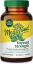 MegaFood Thyroid Strength - Mineral Supplement- Thyroid Support til kvinder med Ashwagandha, Zink, Selen, Kobber, Jod & L- Tyrosine - 90 Tabs (45 Servere)