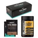 ONNIT Premium Alpha Brain Bundle - Nootrop Brain Supplement (90 Greve) for fokus, koncentration og hukommelse + alt menneske dag og nat vitaminpakker til mænd og kvinder (30-dages forsyning)