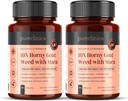 10X Horny Geat Weed Extract (3750mg) Maca Extract (2500mg) x 360 Tablets (2 flasker med 180) - 1 års forsyning