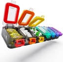 Fullicon Weekly Pill Organizer 7 Dag Ultra Fugt og Spille Bevis Daily Pill Box, Stor medicin sag med Secure Spænde, Compact Travel Pill Container til Pill, Vitamin, & Fish Oil (Rainbow Black)