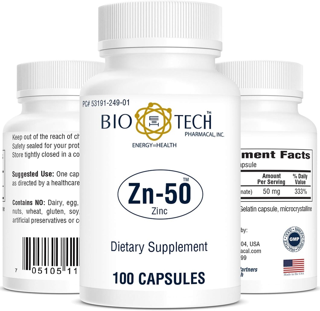 BioTech Pharmacal - Zn- 50- 100 Tælling