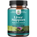 Lever Cleanse Detox & Reparation 90 Kapsler - Urte Lever Support Milk Thistle Supplement - Silymarin Milk Thistle Kosttilskud med Mælkebøtte Root, Cholin, Beetroot & Artichoke Extract
