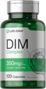 Horbäach DIM Supplement 124; 350mg Complex; 124; for kvinder og mænd; 124; 120 Kapsler; 124; Diindolylmetan; 124; med Broccoli & Kale; 124; Non- GMO, Gluten Free
