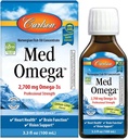 Carlson - Med Omega, 2700 mg Omega- 3s Professional Strength, Heart, Brain & Vision Support, Wild fanget & bæredygtigt sourced, Lemon- Lime, 100 ml