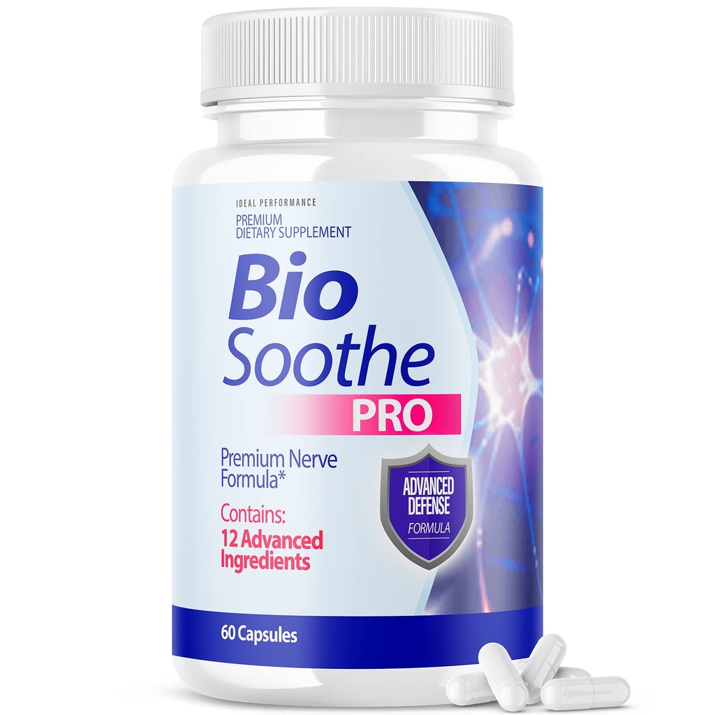 IDEAL YDEEVNE Biosoothe Pro neuropati Behandling Capsule for nerve smerte reparation piller Bio Soothe Premium formel supplement Alpha Fix Neeve (60 kapsler)