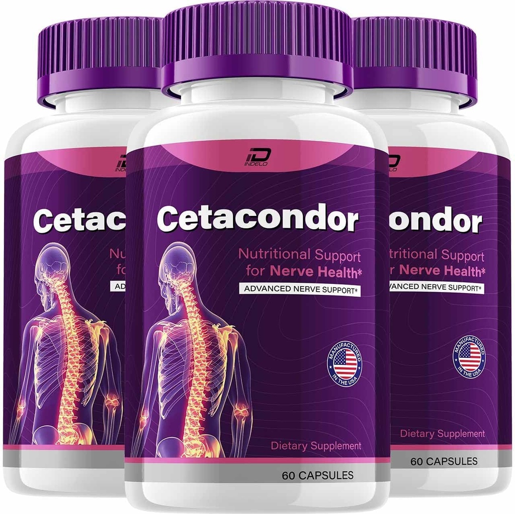 Cetacondor Health & Brain Support - Cetacondor Advanced Nootrop Formel, Cetacondor All- Natural Focus Supplement, Cetacondor Support Anmeldelser (3 Pack - 180 Kapsler)