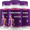 Cetacondor Health & Brain Support - Cetacondor Advanced Nootrop Formel, Cetacondor All- Natural Focus Supplement, Cetacondor Support Anmeldelser (3 Pack - 180 Kapsler)