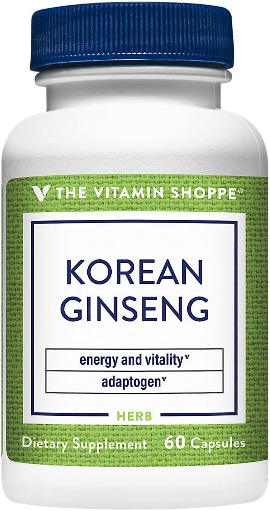 Korean Ginseng Whole Root - Supports Energy & Vitality - 648 MG (60 Capsules)