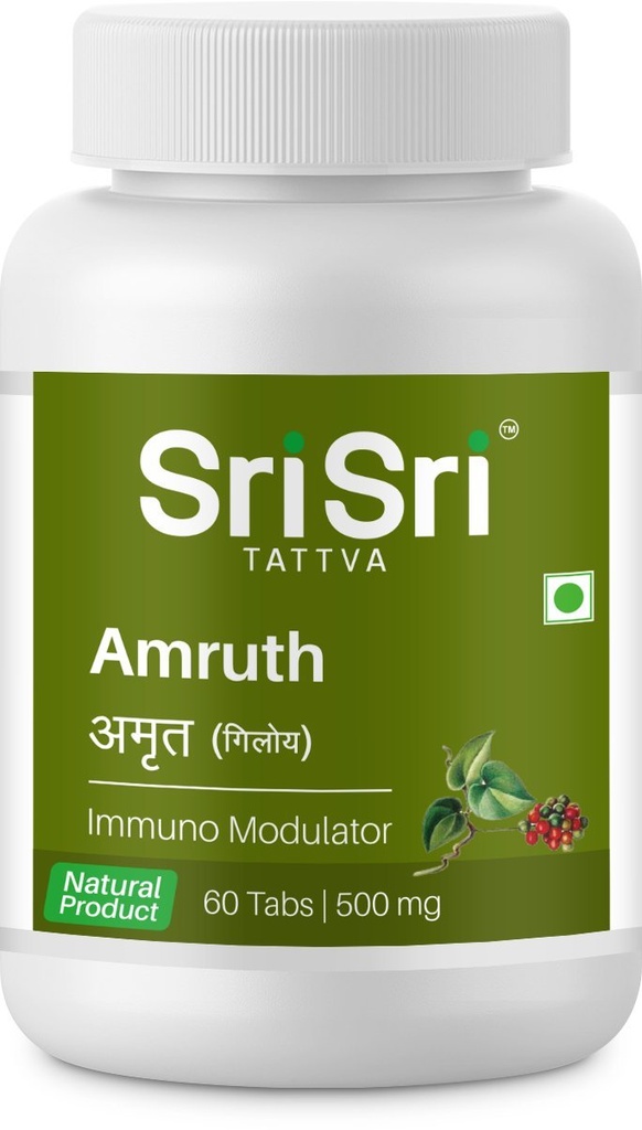 Sri Sri Products Ayurveda Amruth Immuno Modulator Tablet 500Mg pakning 2
