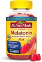 Nature Made Melatonin 10mg per servering Gummies, Maksimal styrke Dosering, 100% narkotika gratis sovestøtte til voksne, 60 Melatonin Gummies, 30 dages forsyning