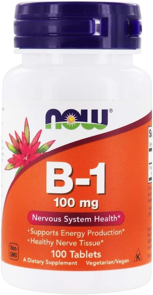 Nu Foods Vitamin B-1 (Thiamin), 100 tabletter / 100mg (pakke med 2)