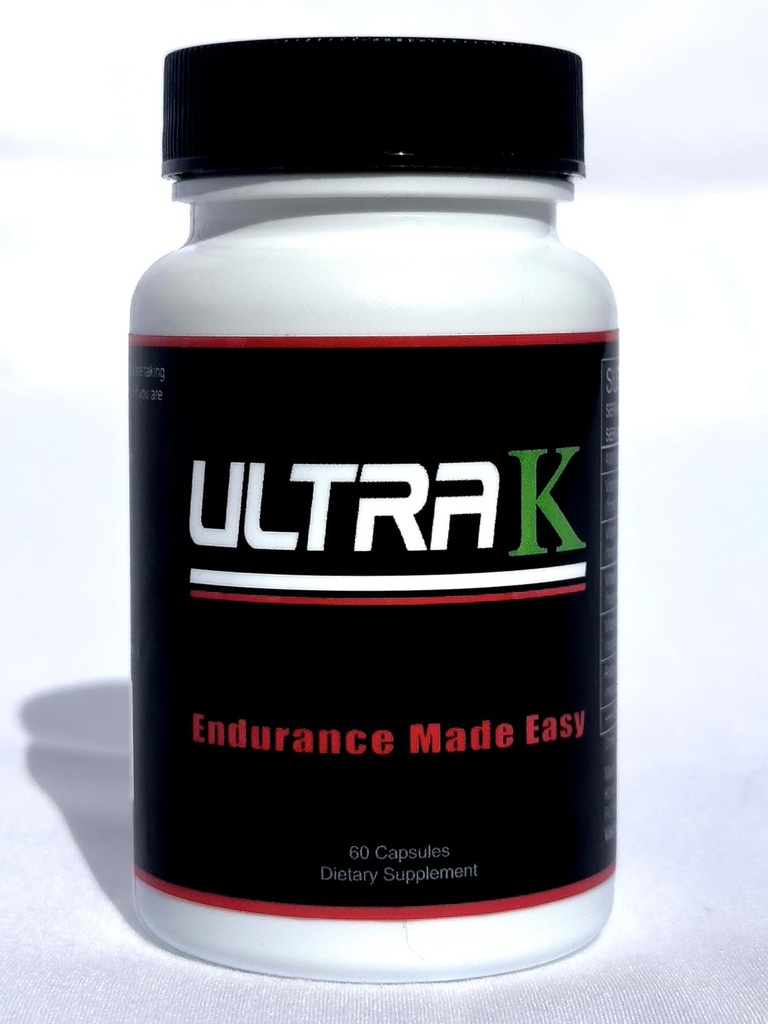 Ultra K, High Intensity Training Supplement for Endurance Atleter, Forbedrer VO2max, Vitaminer MK7, MK4, K1, Astaxanthin, D-vitamin, Best K- D Combo