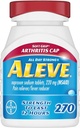 Aleve Soft Grip Arthritis Cap tabletter, hurtig fungerende hele dagen smertelindring for hovedpine, muskelakker, og feber Reduktion, Naproxen natriumkapsler, 220 mg, 270 tal