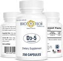 Bio- Tech Pharmacal Vitamin D3 (D3 5k IE, 250 Tæl)