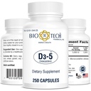 Bio- Tech Pharmacal Vitamin D3 (D3 5k IE, 250 Tæl)