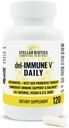 Del- immunV ® Dagligt af Stellar Biotics, All- Natural Immunsupport & Gut Health, Øjeblikkelig Care, Metabiotic: NextGen Probiotic Therapy (120 Caps)