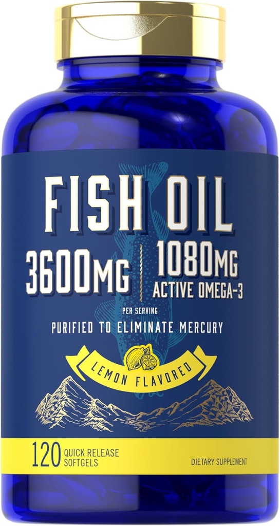 Carlyle Fish Oil 3600mg • 124; 1080mg • Omega 3 • 124; 120