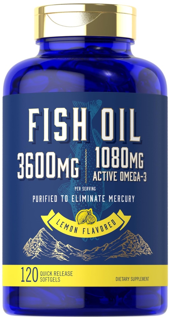 Carlyle Fish Oil 3600mg • 124; 1080mg • Omega 3 • 124; 120